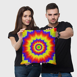 Подушка квадратная Tie-Dye, цвет: 3D-принт — фото 2