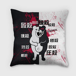 Подушка квадратная Monokuma, цвет: 3D-принт