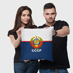Подушка квадратная СССР, цвет: 3D-принт — фото 2