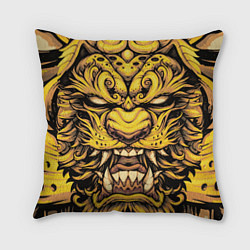 Подушка квадратная Тигровая маска Ханья, цвет: 3D-принт
