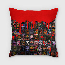 Подушка квадратная Five Nights At Freddys, цвет: 3D-принт