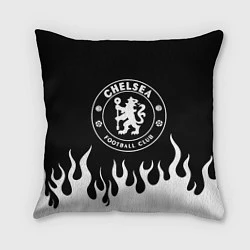 Подушка квадратная Chelsea BW, цвет: 3D-принт