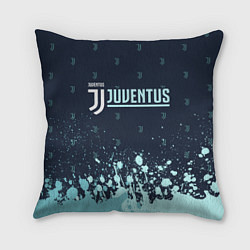 Подушка квадратная JUVENTUS ЮВЕНТУС, цвет: 3D-принт