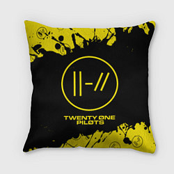 Подушка квадратная TWENTY ONE PILOTS 21 PILOTS, цвет: 3D-принт