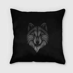 Подушка квадратная Wolf, цвет: 3D-принт