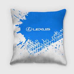 Подушка квадратная LEXUS ЛЕКСУС, цвет: 3D-принт