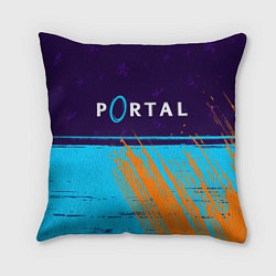 Подушка квадратная PORTAL ПОРТАЛ, цвет: 3D-принт
