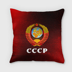 Подушка квадратная СССР USSR, цвет: 3D-принт