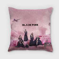 Подушка квадратная BLACKPINK x PUBG, цвет: 3D-принт