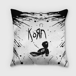 Подушка квадратная Korn, цвет: 3D-принт