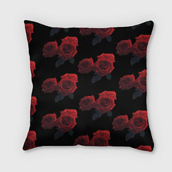Подушка квадратная Роза, цвет: 3D-принт