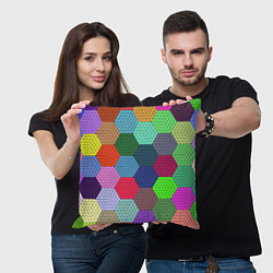 Подушка квадратная COLORS, цвет: 3D-принт — фото 2