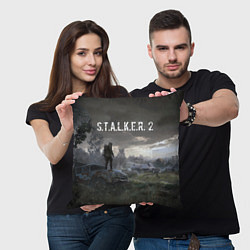 Подушка квадратная STALKER 2, цвет: 3D-принт — фото 2