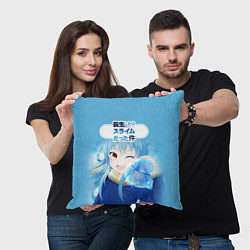 Подушка квадратная Slime, цвет: 3D-принт — фото 2