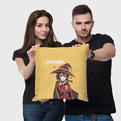Подушка квадратная Megumin, цвет: 3D-принт — фото 2