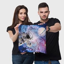 Подушка квадратная Космонавт, цвет: 3D-принт — фото 2