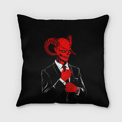 Подушка квадратная Дьявол, цвет: 3D-принт