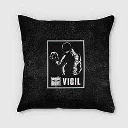 Подушка квадратная Vigil, цвет: 3D-принт