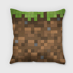 Подушка квадратная Minecraft камуфляж, цвет: 3D-принт