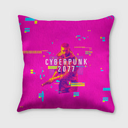 Подушка квадратная Cyberpunk 2077, цвет: 3D-принт