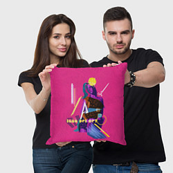 Подушка квадратная Lana del rey, цвет: 3D-принт — фото 2
