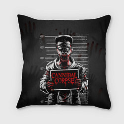 Подушка квадратная Cannibal Corpse, цвет: 3D-принт