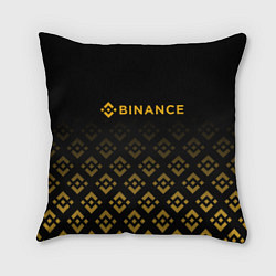 Подушка квадратная BINANCE БИНАНС БИРЖА, цвет: 3D-принт