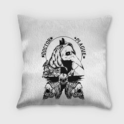 Подушка квадратная Doctor Plague, цвет: 3D-принт