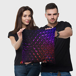 Подушка квадратная Неоновая Текстура, цвет: 3D-принт — фото 2
