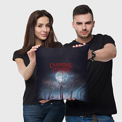 Подушка квадратная Cannibal Corpse Труп Каннибала Z, цвет: 3D-принт — фото 2