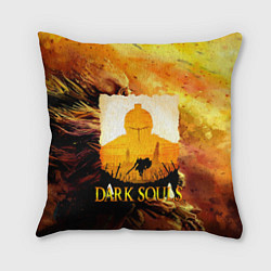 Подушка квадратная DARKSOULS SKULL&MAGIC, цвет: 3D-принт