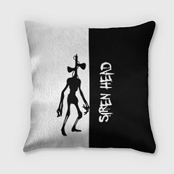 Подушка квадратная СиреноголовыйSiren Head, цвет: 3D-принт