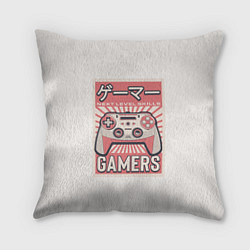 Подушка квадратная Геймпад геймера Japan gamer, цвет: 3D-принт