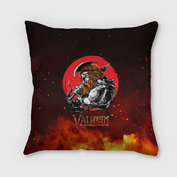 Подушка квадратная Valheim огненный викинг, цвет: 3D-принт