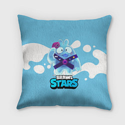 Подушка квадратная Сквик Squeak Brawl Stars, цвет: 3D-принт