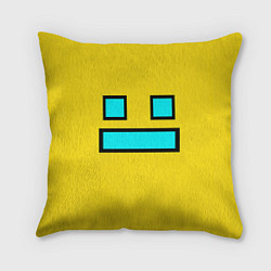 Подушка квадратная Geometry Dash: Smile, цвет: 3D-принт