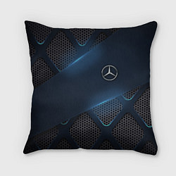 Подушка квадратная MERCEDES BENZ 3D Geometry 3Д, цвет: 3D-принт