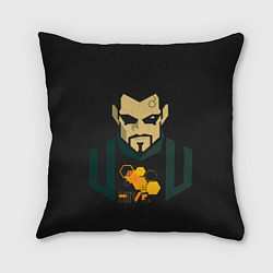 Подушка квадратная Адам, цвет: 3D-принт