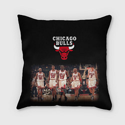 Подушка квадратная CHICAGO BULLS 3, цвет: 3D-принт