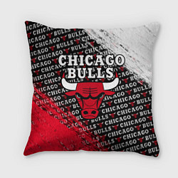 Подушка квадратная CHICAGO BULLS 6, цвет: 3D-принт