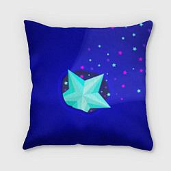 Подушка квадратная Счастливая звезда, цвет: 3D-принт