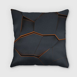 Подушка квадратная Стальной лист, цвет: 3D-принт