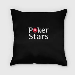 Подушка квадратная Poker Stars, цвет: 3D-принт
