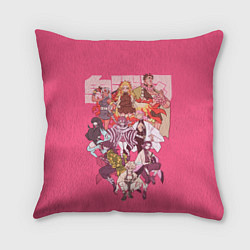 Подушка квадратная Slayers on pink