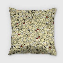 Подушка квадратная Пельмени, цвет: 3D-принт