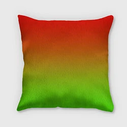 Подушка квадратная Градиент Яблоко, цвет: 3D-принт