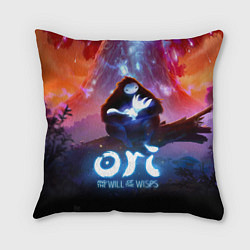 Подушка квадратная Ori and the Will of the Wisps, цвет: 3D-принт