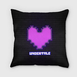 Подушка квадратная UNDERTALE PURPLE HEART