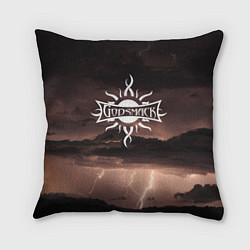 Подушка квадратная GODSMACK ГОДСМАК Z, цвет: 3D-принт