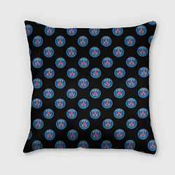 Подушка квадратная ПСЖ ПАТТЕРН PSG PATTERN, цвет: 3D-принт
